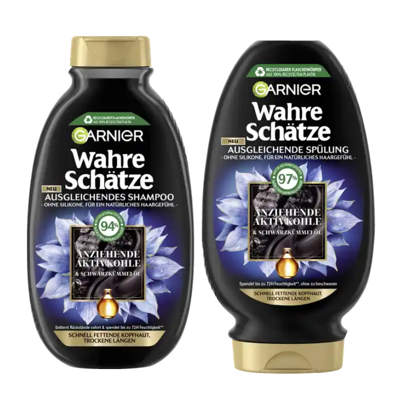 Dầu gội, kem ủ tóc Garnier Wahre Schatze - Hàng Đức