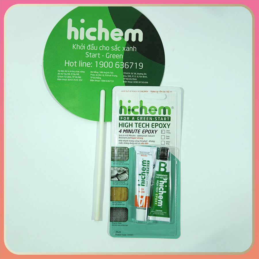 Keo A/B Hichem Epoxy High tech epoxy xám (2 thành phần)