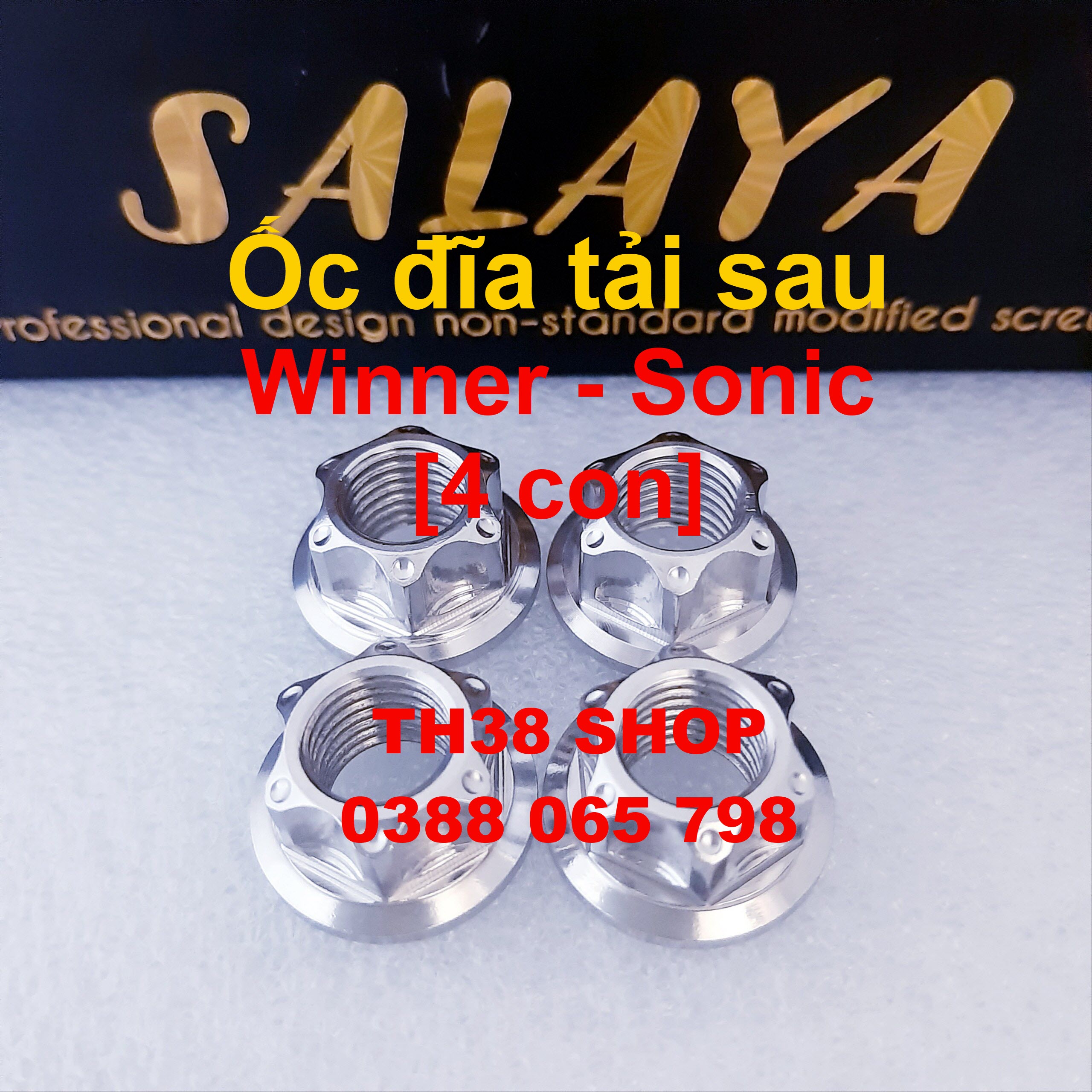 ốc đĩa tải sau ex150 [bộ 6 con hở đầu và bít đầu lựa chọn bên dưới]