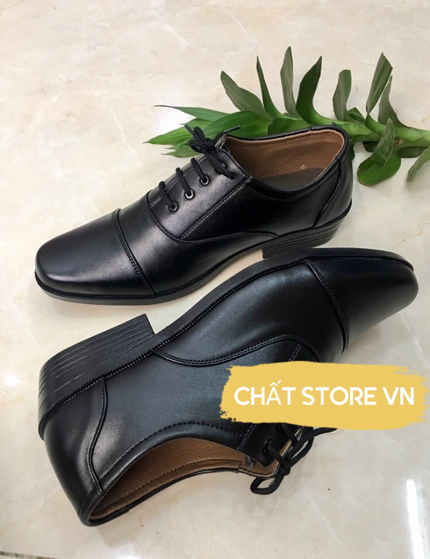 [ ẢNH Pu SHOP CHỤP ] Giày Nam - Giày Da Nam Buộc Dây Quân Đội Cao Cấp