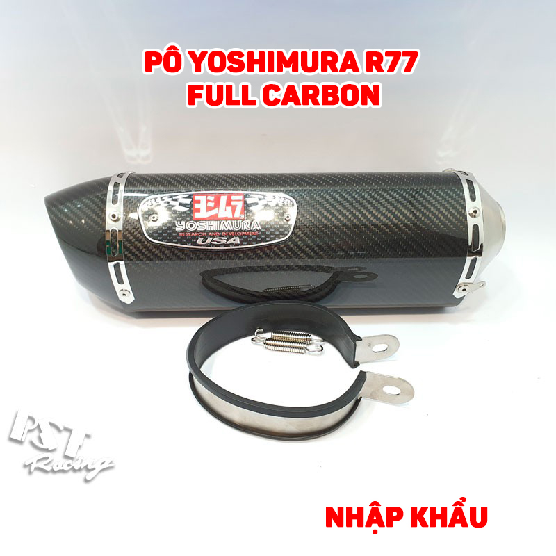 Pô Yoshimura R77 full carbon nhập khẩu
