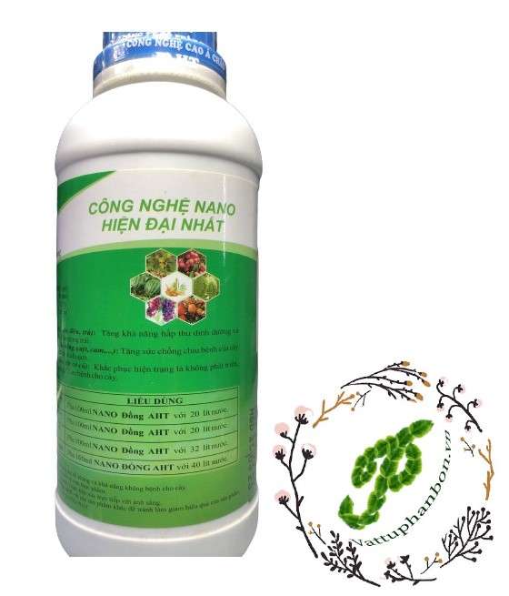Phân Bón Vi Lượng Nano Đồng (Cu) AHT - #347A# 500ml