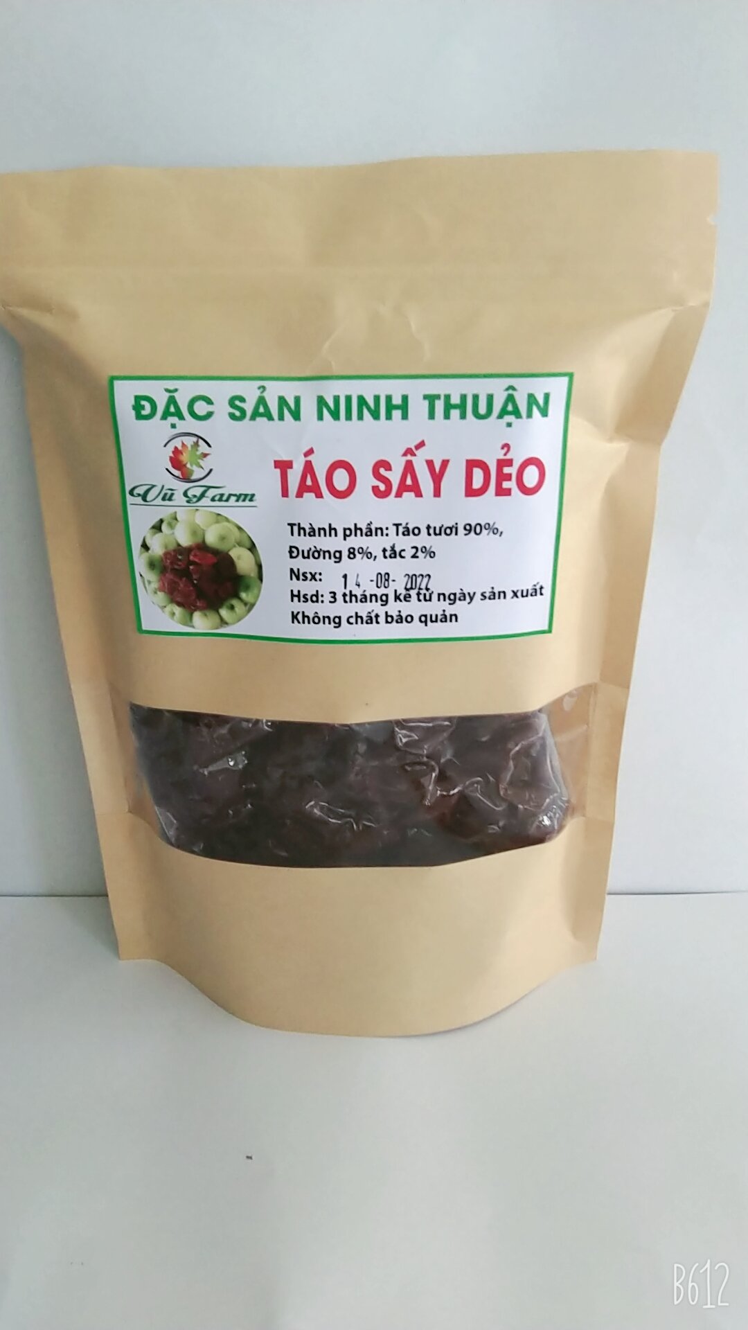 Combo 2 Gói Táo Sấy Dẻo + Mật Táo 330Ml