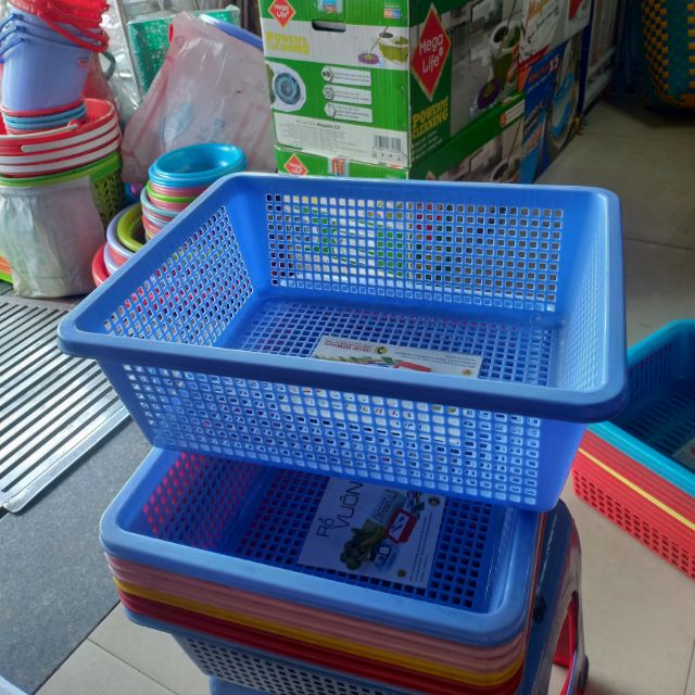 Rổ vuông sâu nhựa tân lập thành kt 30×25×10cm