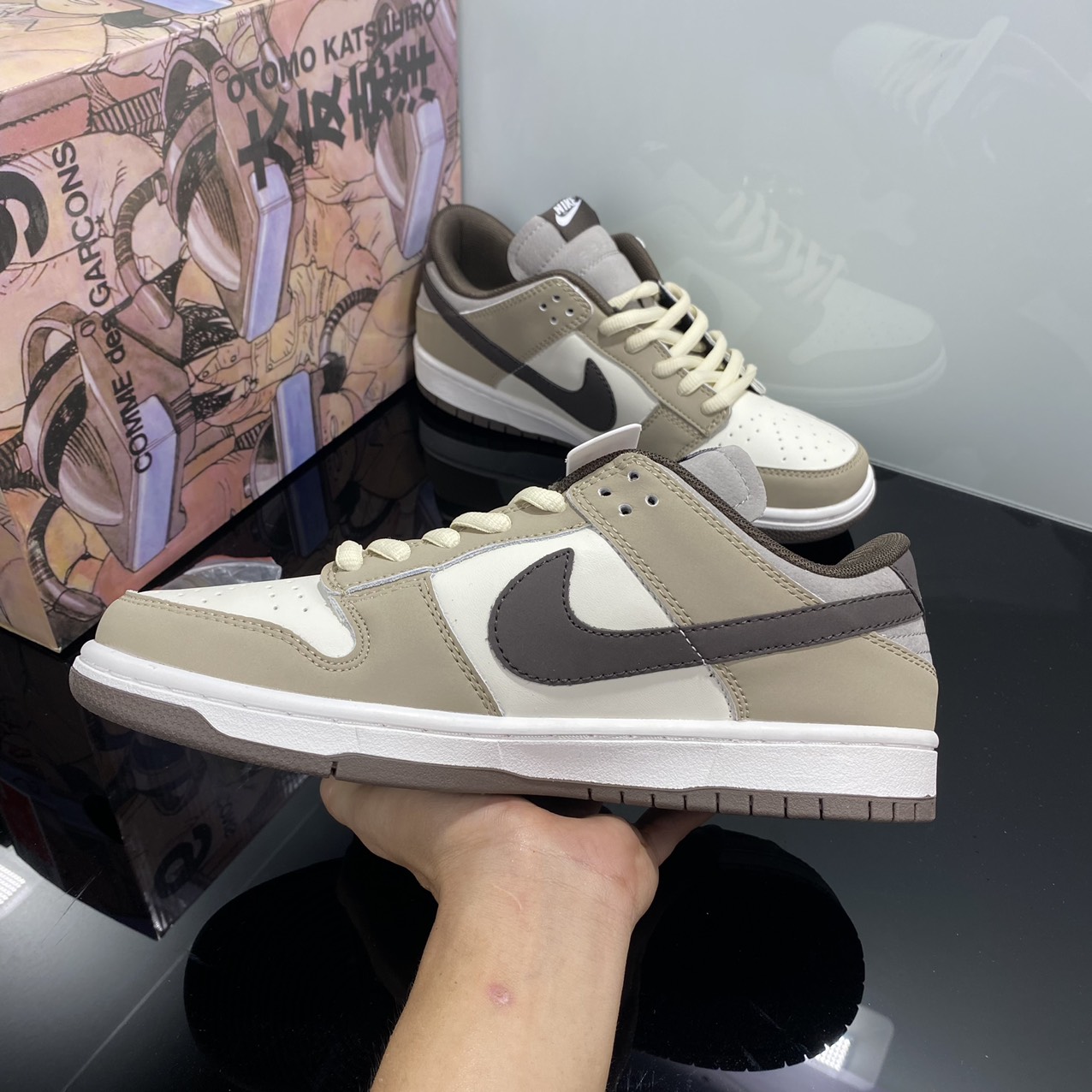 GIÀY SB DUNK LOW OTOMO NÂU TRẮNG LAI AU - GIÀY TH