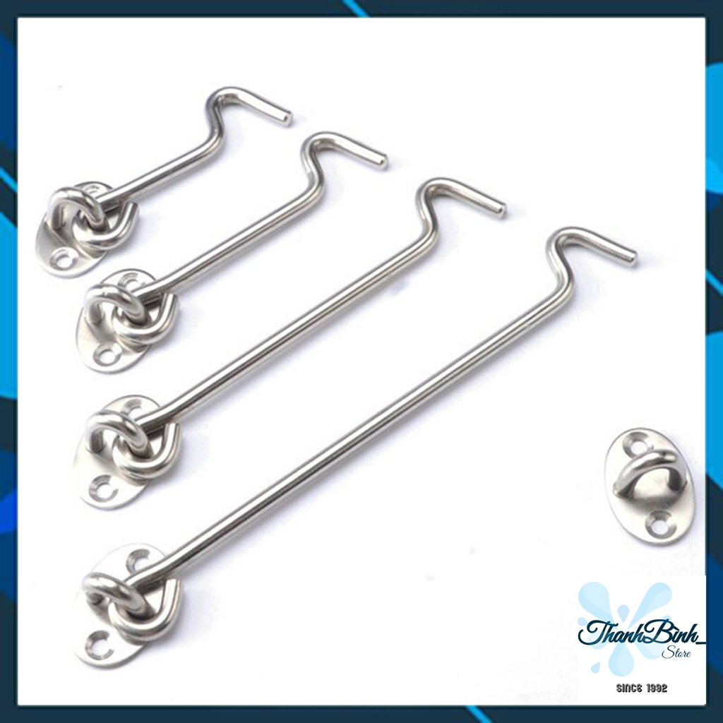 MÓC GIÓ CỬA SỔ, MÓC CHỐNG VA ĐẬP CỬA- INOX ĐẶC