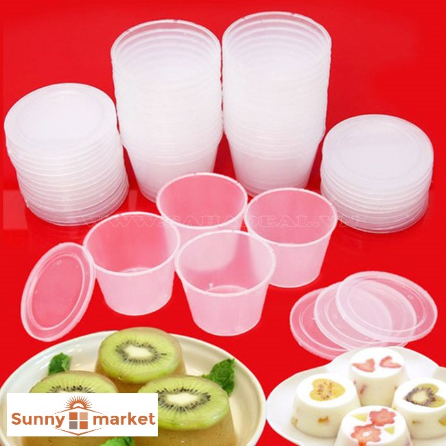 Combo 20 Khuôn Làm Bánh FLan, Rau Câu, Sữa Chua Dùng Được Lò Vi Sóng