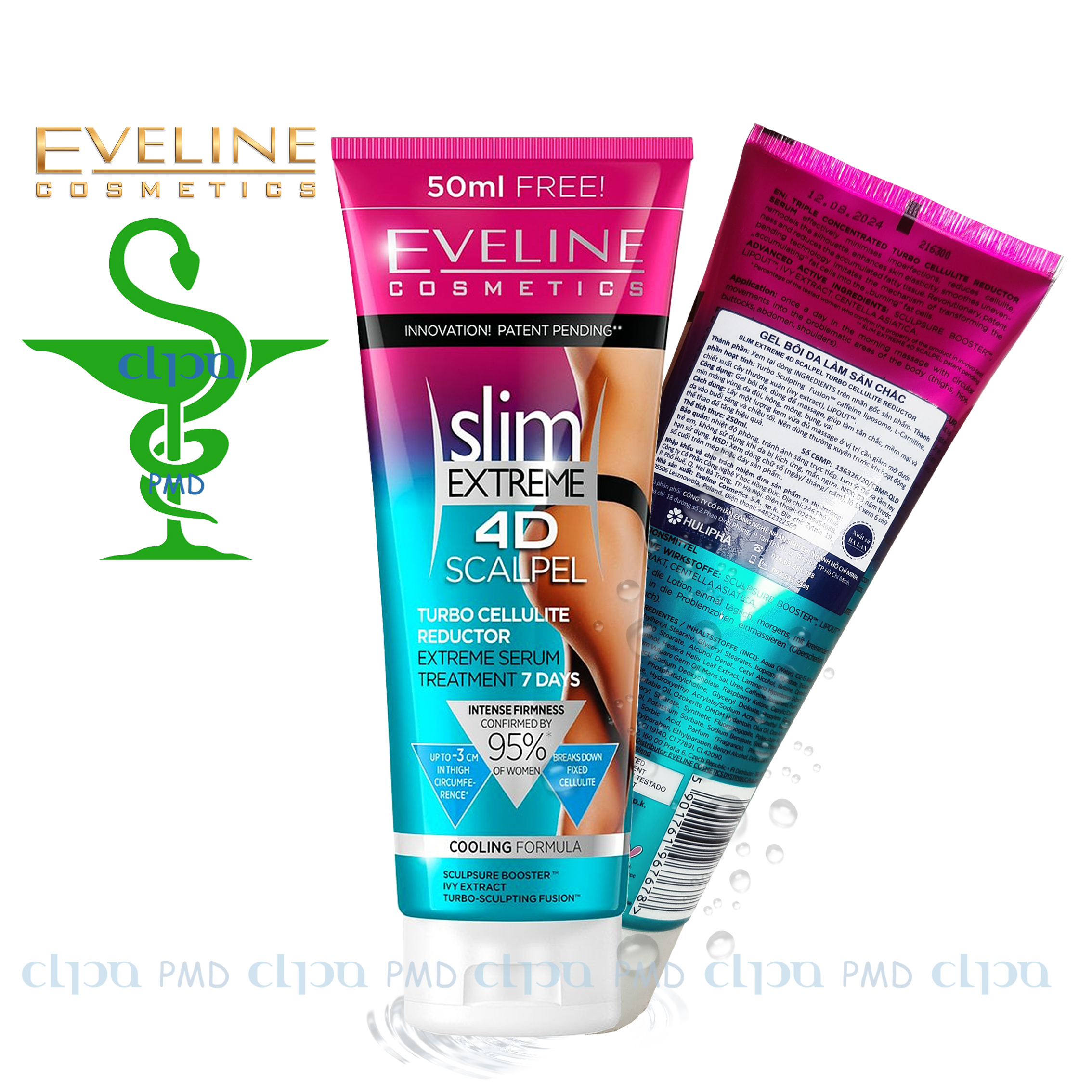 [HCM]Tinh chất đốt cháy tích tụ mỡ Slim Extreme 4D Eveline