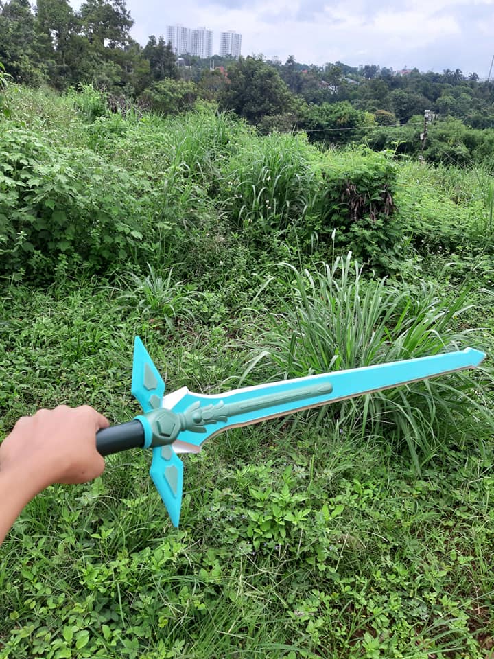 [1m] Mô hình kiếm Kirito Foam Dark Repulser - Sword art Online -SAO [tặng đế] - Baystore