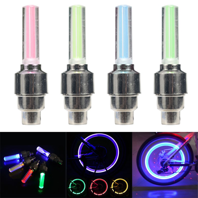 Bộ Đèn Led Gắn Van Bánh Xe Đạp/Xe Máy/Ô Tô