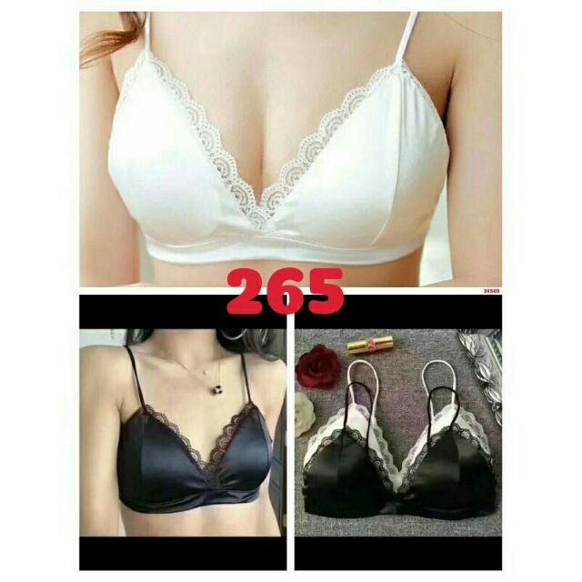 ÁO BRA LỤA VIỀN REN 8520
