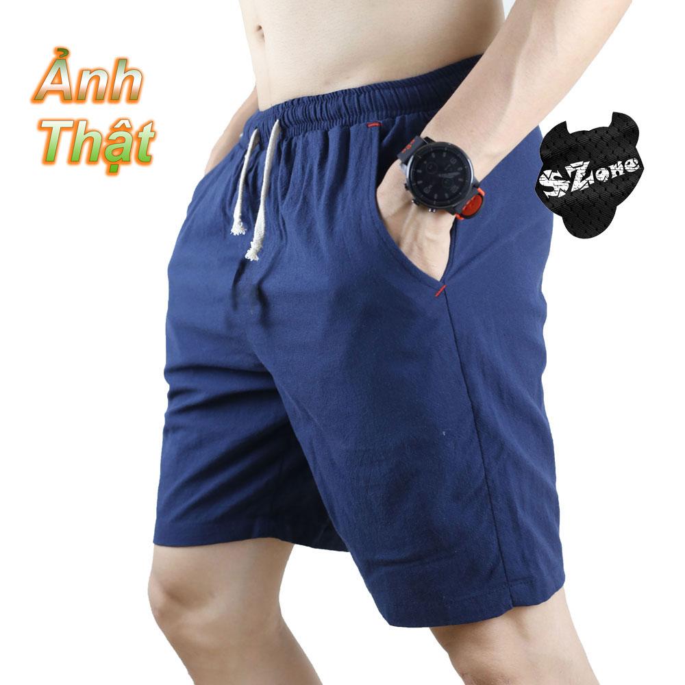 Quần short Nam, quần đùi đũi nam, quần thể thao nam vải đũi SQHK004N