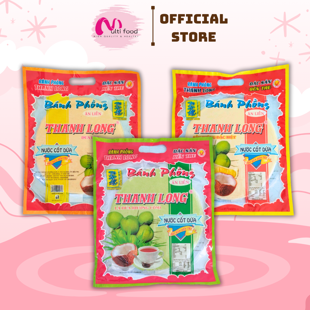 Bánh phồng sữa nước cốt dừa- Đặc sản Bến Tre (bịch 10 cái)