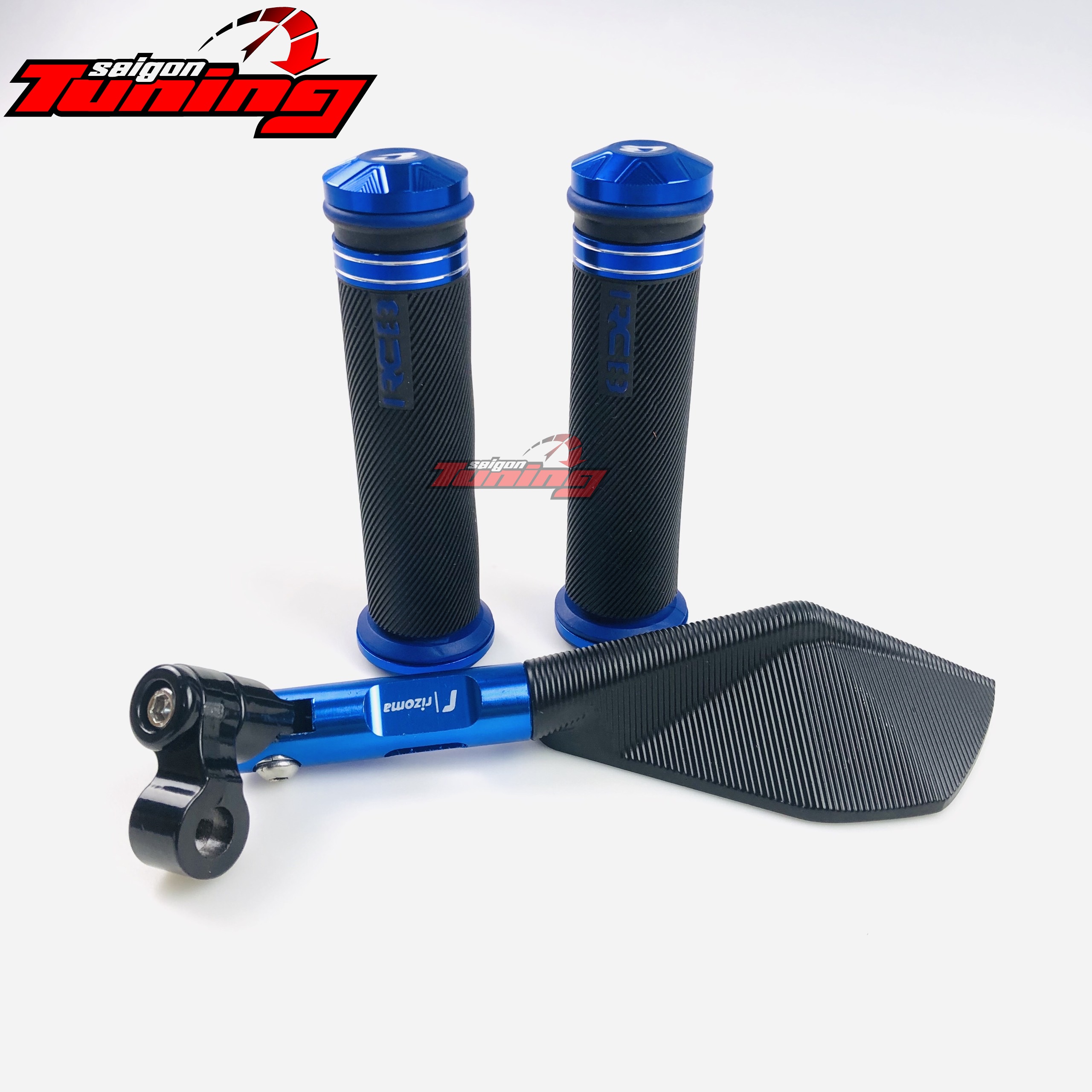 Combo 2: Bao tay RCB + gương - Màu xanh Blue