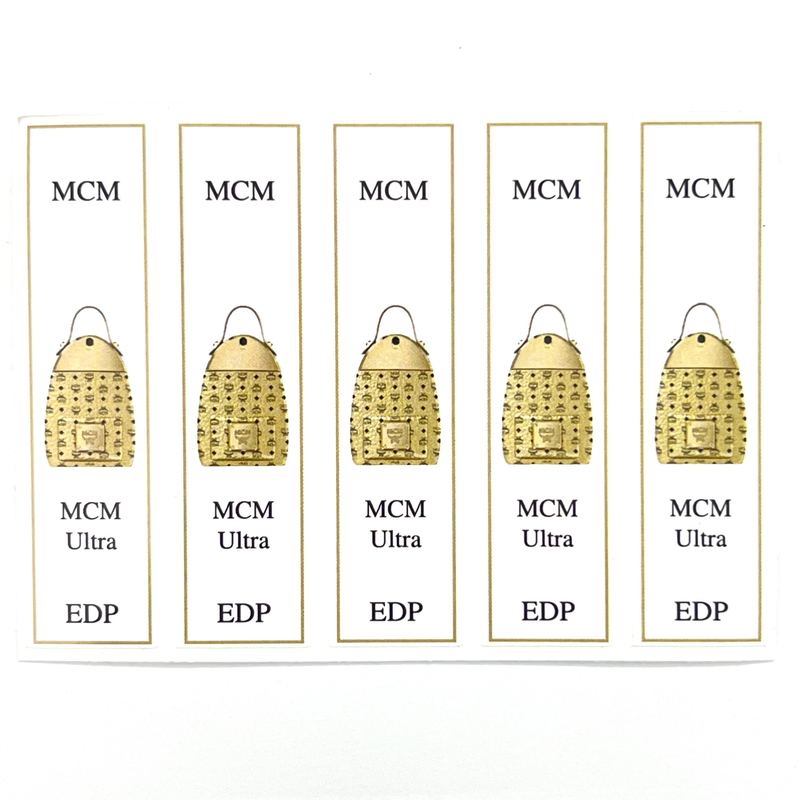 [HCMC] combo 10 PCs MCM perfume bottle sticker for bottle with full series