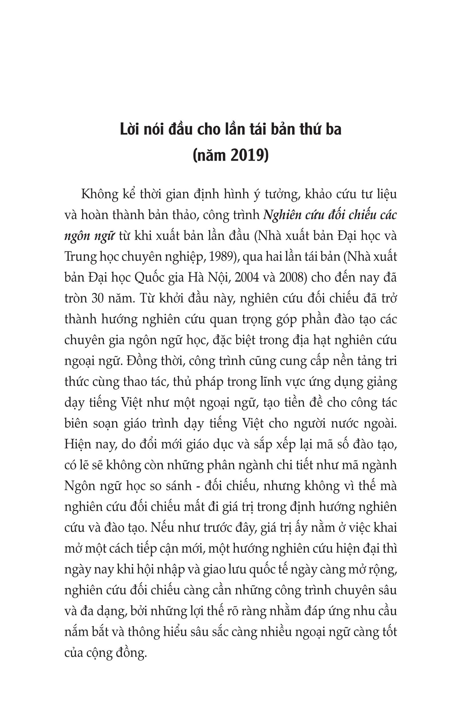 Nghiên Cứu Đối Chiếu Các Ngôn Ngữ