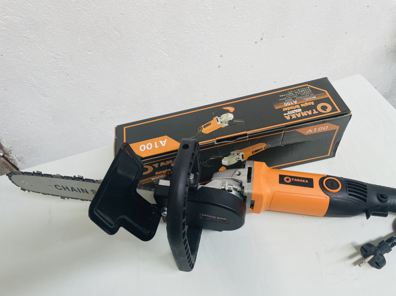 Combo máy mài kèm lưỡi cưa xích cắt cây