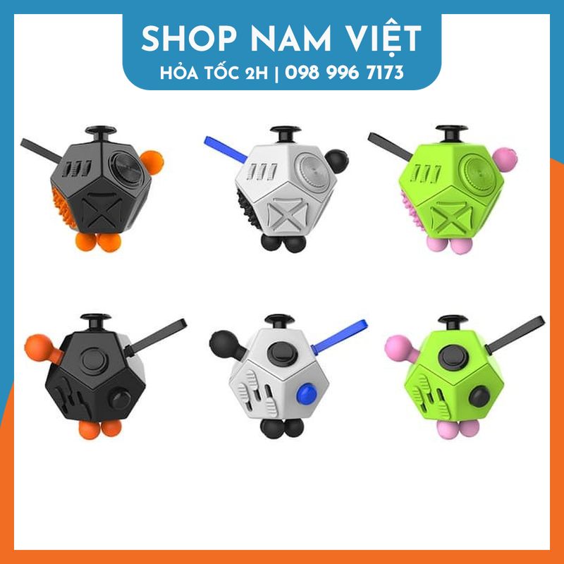 Fidget Cube Thế Hệ 2 12 Mặt (Holy Crystal) – Nhiều Màu