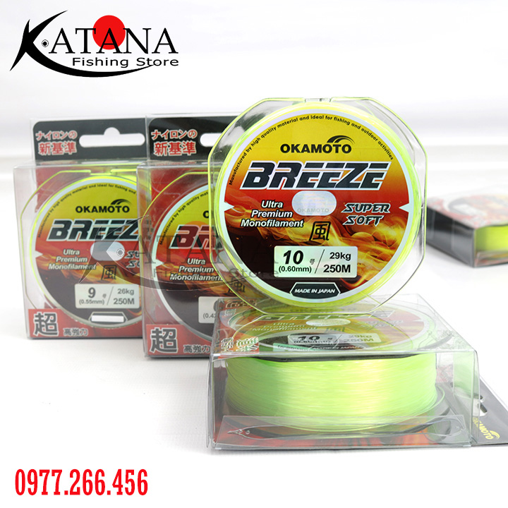[HCM]Cước câu Okamoto Breeze cuộn 250m - Made in Japan
