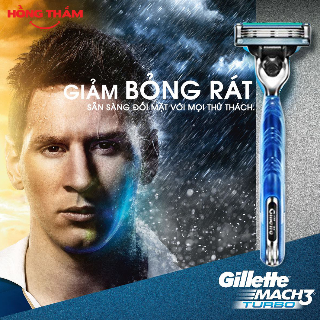 Dao cạo râu 3 lưỡi Gillette Mach 3+ (1 tay cầm và 2 đầu cạo) (hongthamshopcom) DC36