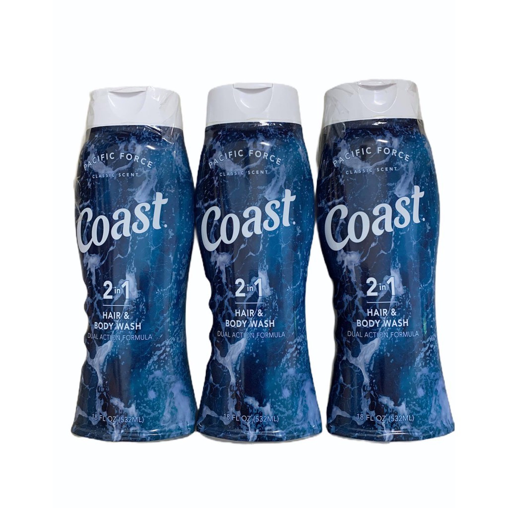 SỮA TẮM GỘI NAM 2IN1 COAST 532ML USA