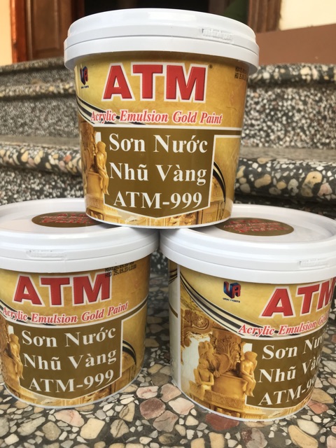 [HN] Sơn nước nhũ vàng ATM 999 (980g)