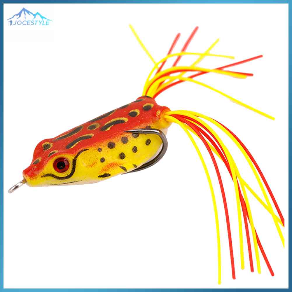 Floating Frog Fishing Lure Topwater Crankbait Fishing Soft Baits with 3D Eyes for Outdoor 4cm