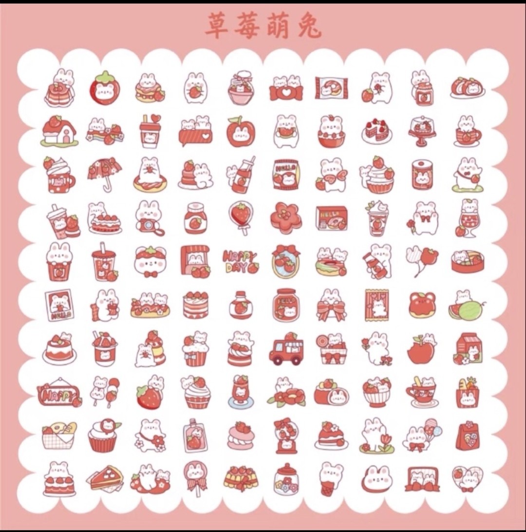 Set Sticker 200 miếng (100 mẫu x 2 miếng)