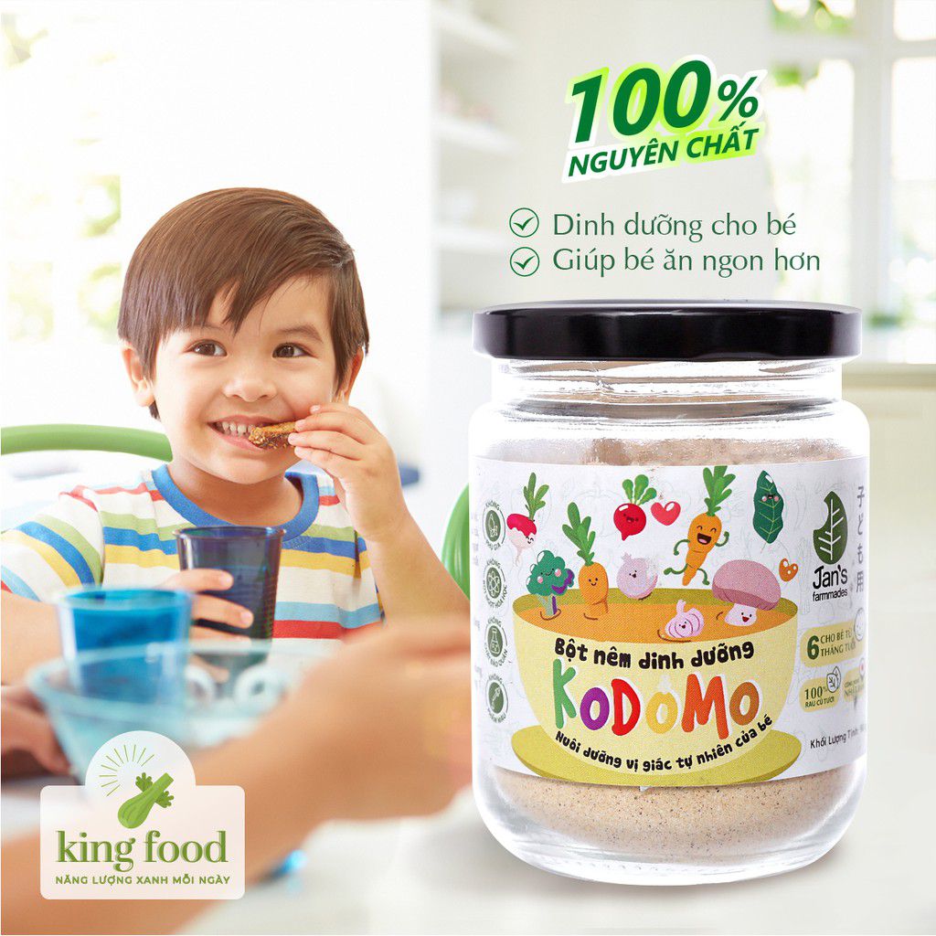 Bột nêm rau củ Kodomo (Dành cho bé từ 6 tháng tuổi)