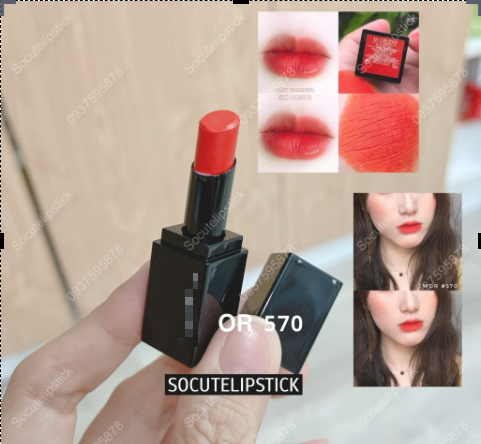 Son shu mini màu 570 đỏ cam - màu 954 hồng đất - màu 163 đỏ thuần - màu 784 - màu 785