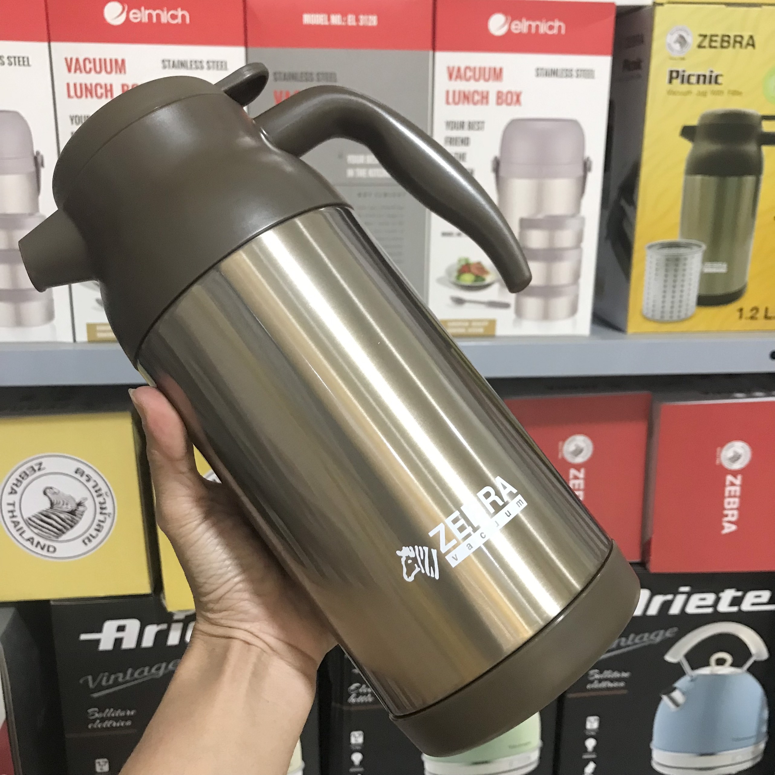 [HCM]Bình ủ trà giữ nhiệt inox 304 Zebra Thái Lan 1200ml