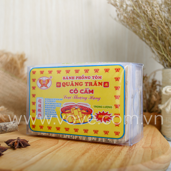 Bánh Phồng Tôm Quãng Trân hộp 500gr ( 50 % tôm)