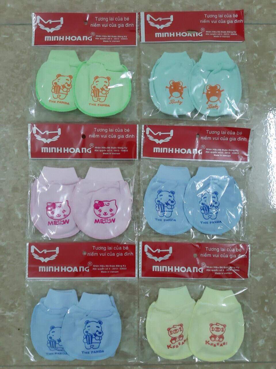 Phụ kiện sơ sinh set bao tay bao chân cho bé