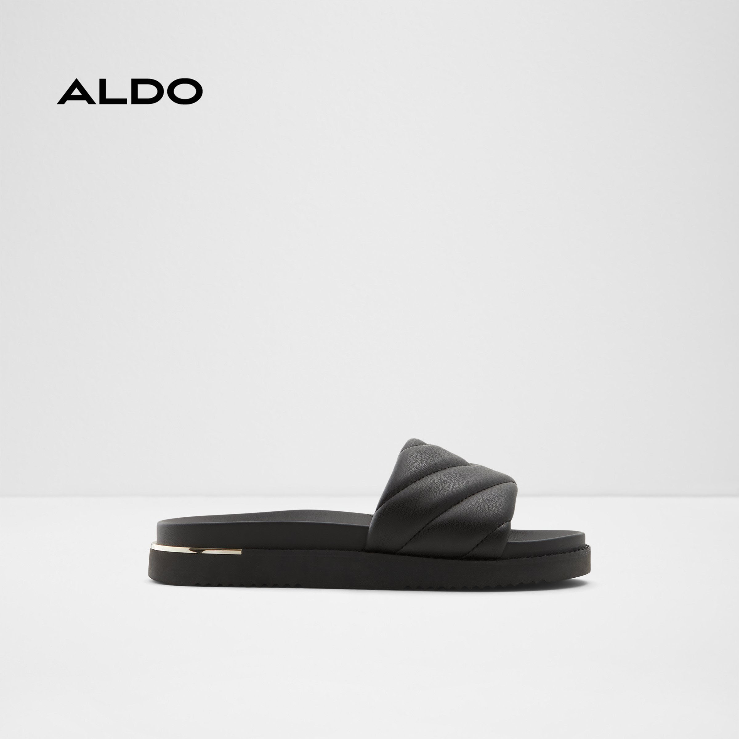 Dép sandal quai ngang đế bằng nữ aldo acaswen