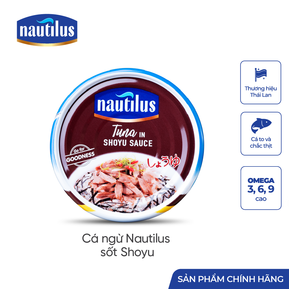 Cá Ngừ Nautilus sốt nước tương nhật (Nhập khẩu Thái Lan)