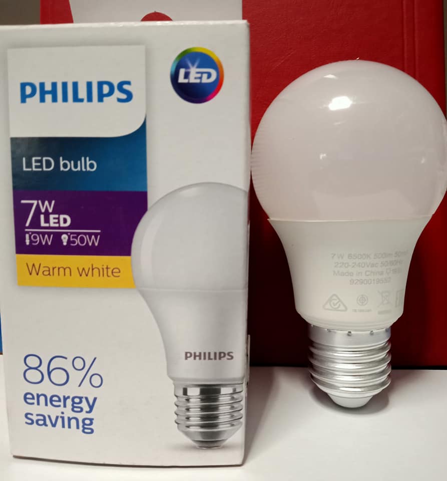 Bóng đèn led bulb 7w e27 philips hv 1pf/20 gmgc , vàng