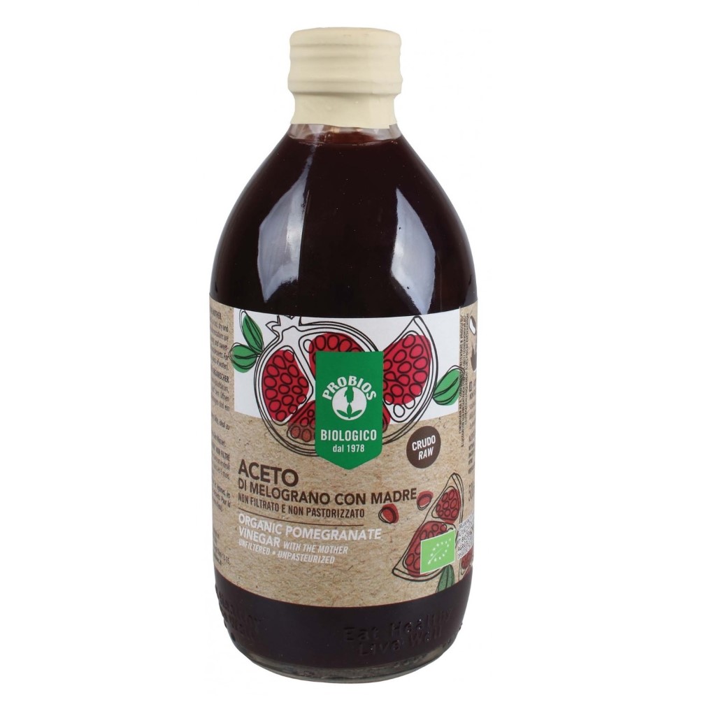 Giấm táo / giấm lựu / giấm dừa hữu cơ probios 500ml