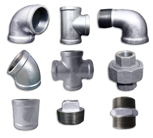 Cút góc chia 3 ống kẽm