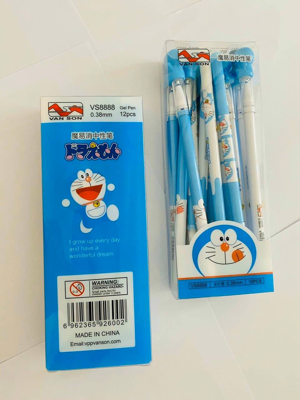 [HCM]Bút Gel Tẩy (12Cây/Hộp) Màu Xanh Và Tím