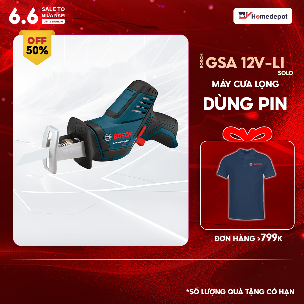 Máy cưa kiếm dùng pin bosch gsa 12v-li