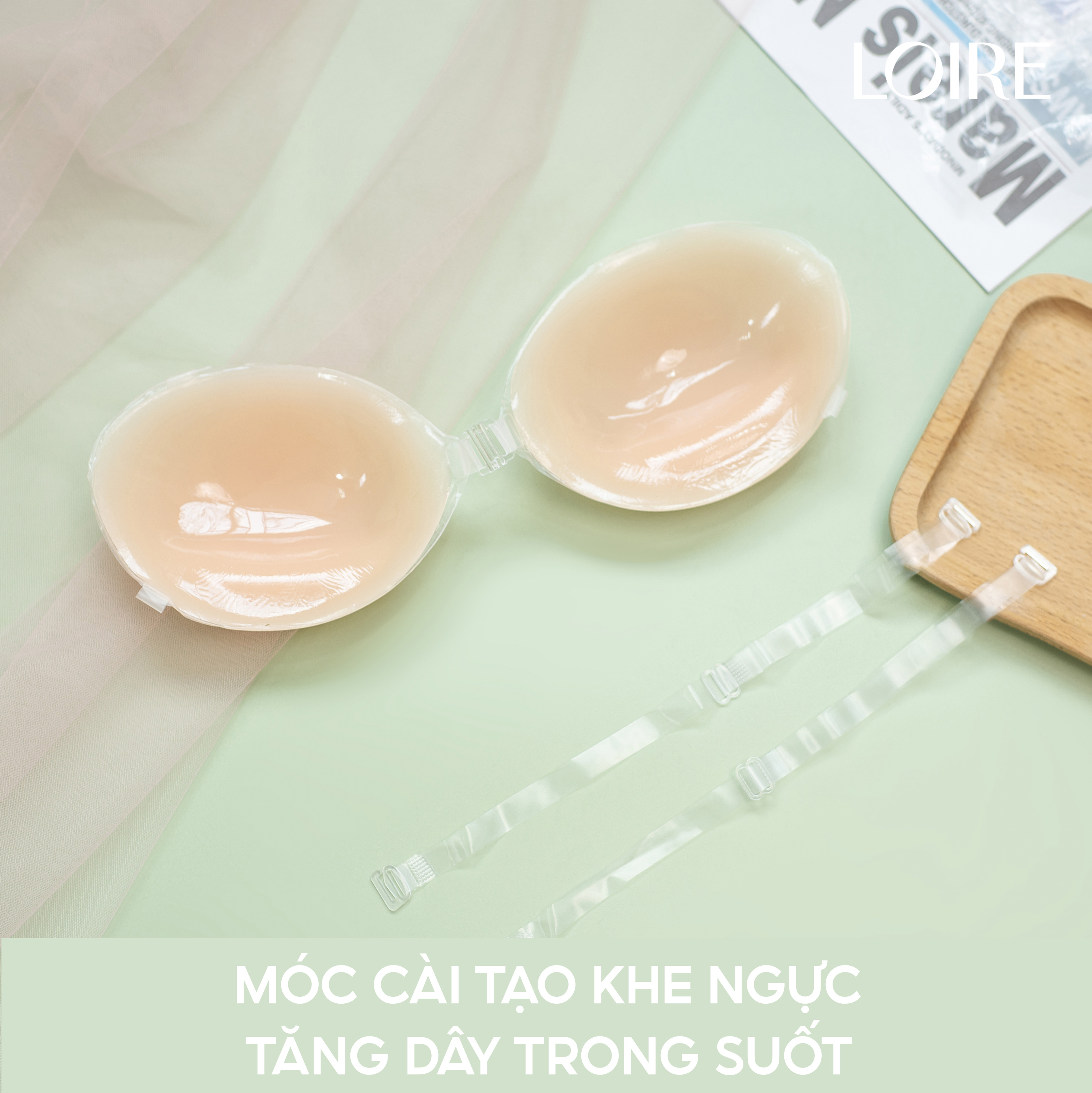 Miếng dán ngực Silicon có dây trong Loirechic MD13