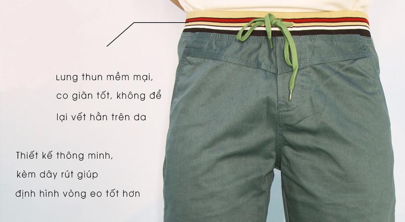 Combo gồm 2 Quần Short Kaki Lưng Thun