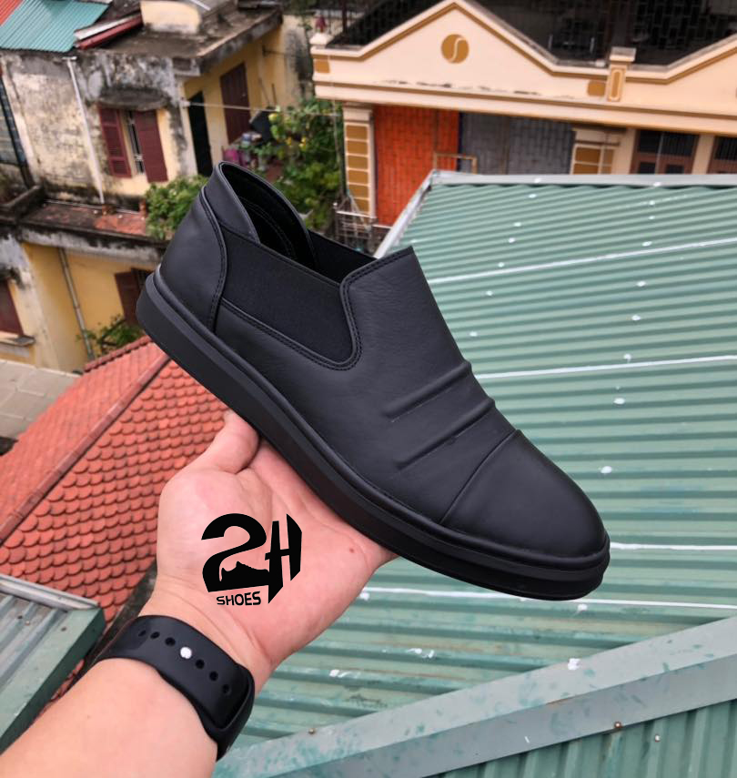 Giày nam, Giày công sở da bò GiayNam2H – 72 ( Đen )