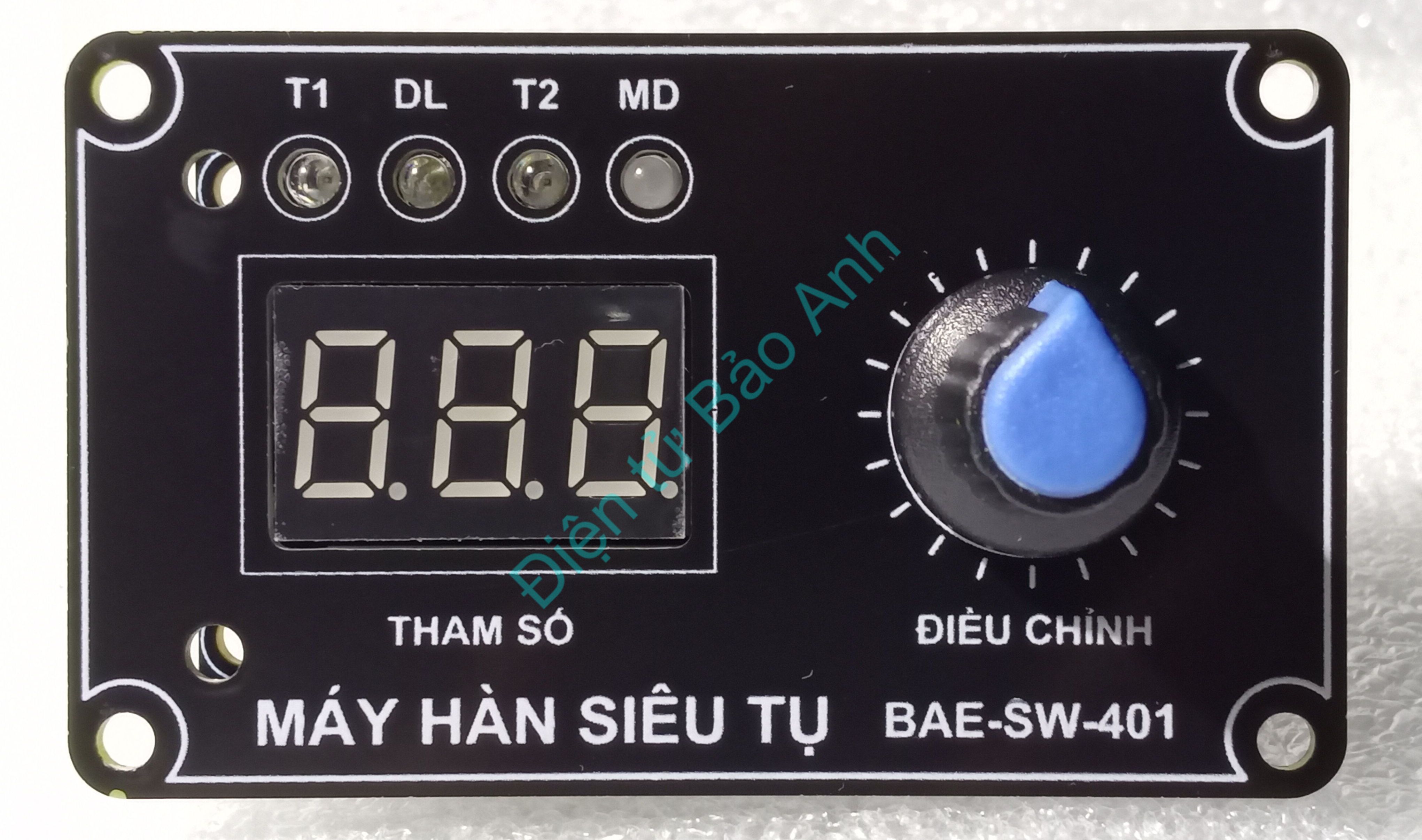 Mạch timer xung kép BAE-SW401 cho máy hàn cell pin dùng siêu tụ