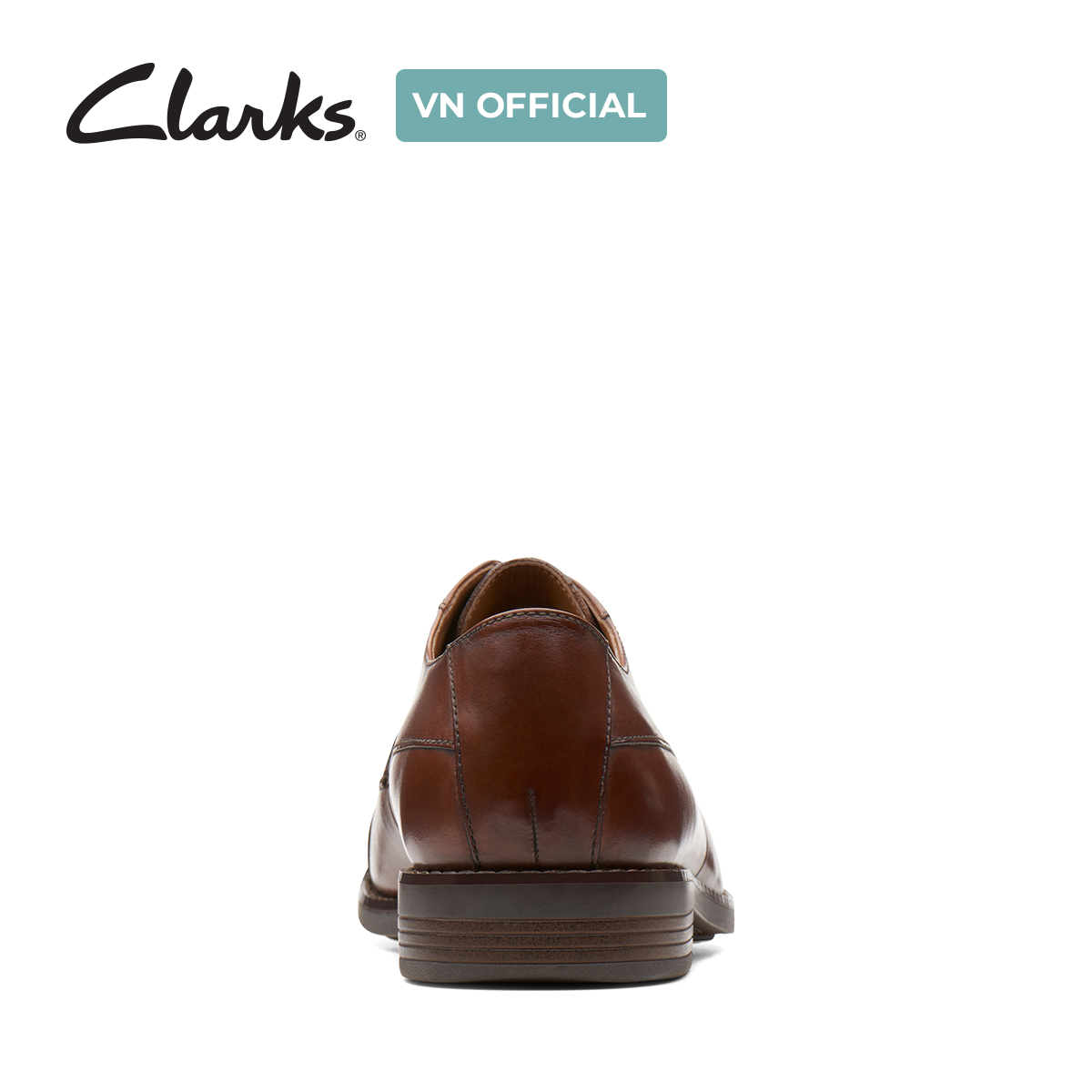 Giày Tây Da Nam Clarks - Becken Cap