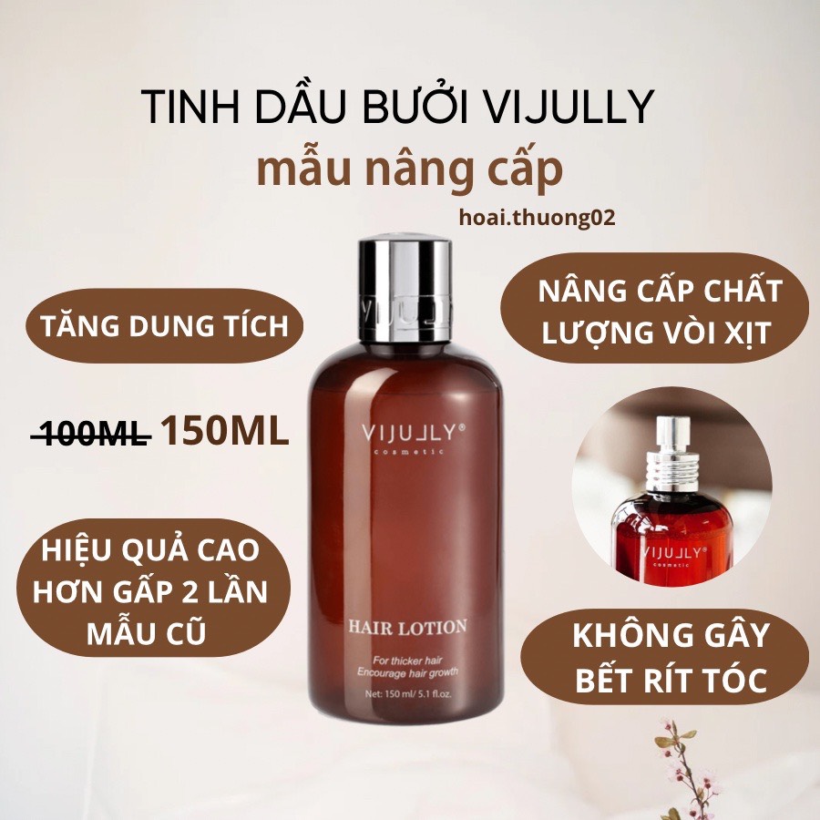 Tinh Dầu Bưởi Hair Lotion Vi Jully 150ml Hỗ Trợ Kích Mọc Tóc & Làm Dày, Dài Tóc