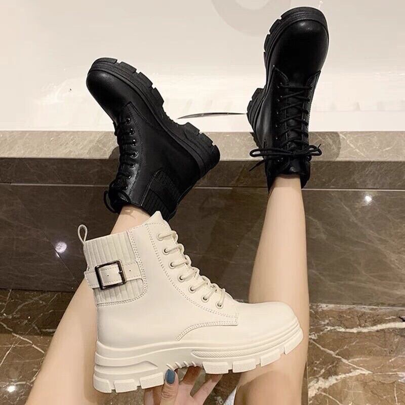HOÀN TIỀN 15% - BỐT CỔ CHUN BUỘC DÂY ĐẾ 4Cm