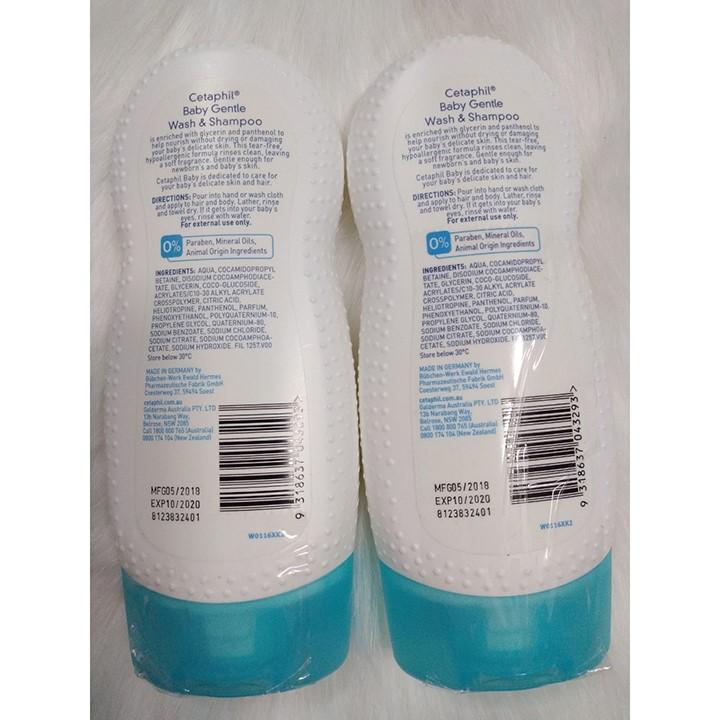 Sữa tắm gội CETAPHIL BABY 230ml -Úc