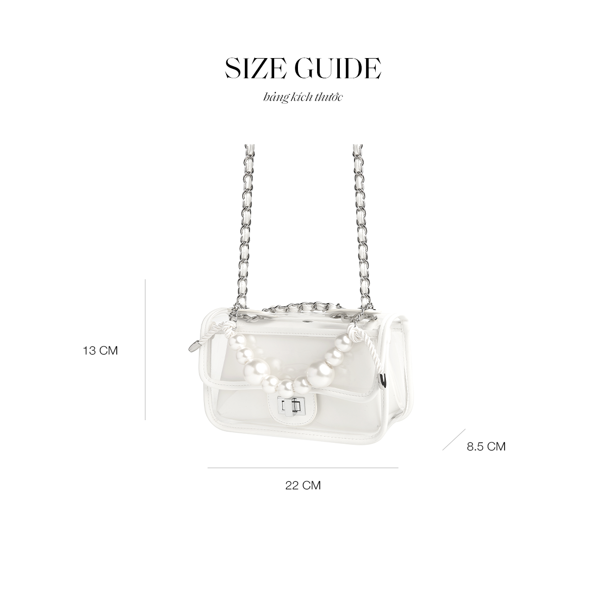 Túi xách Floralpunk Posie Bag White