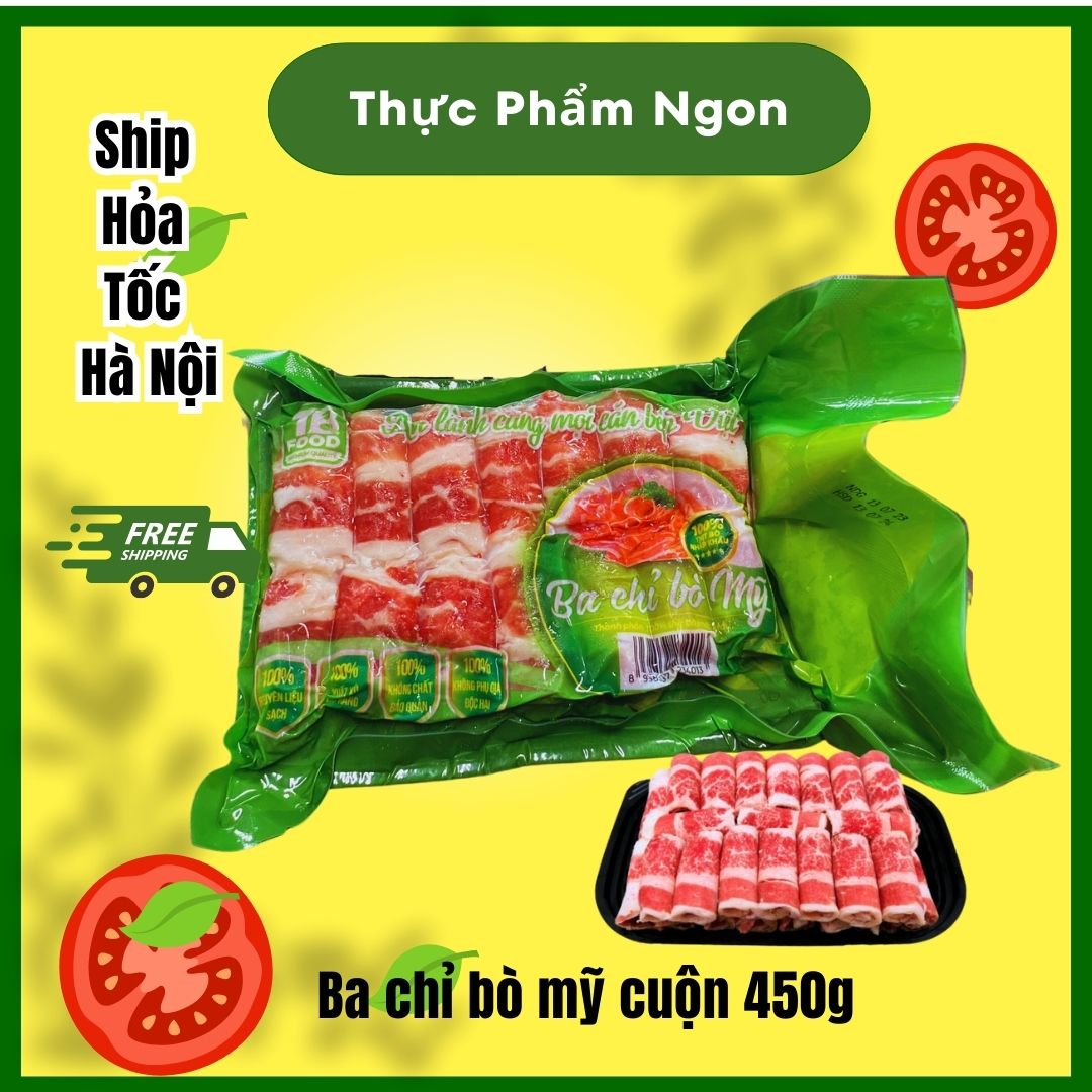 Ba chỉ bò mỹ 450gr tiện lợi- giao nhanh 2h tại hà nội